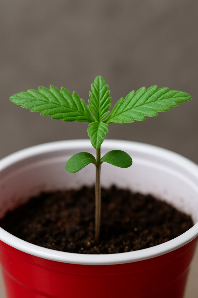 Young Marijuana Seedling - Ganja Paradise